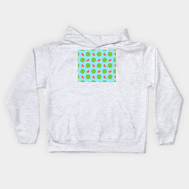 Wonderful Watermelon Kids Hoodie by timegraf